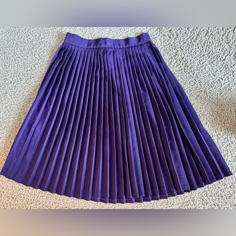 American Apparel Deep Purple Midi Skirt